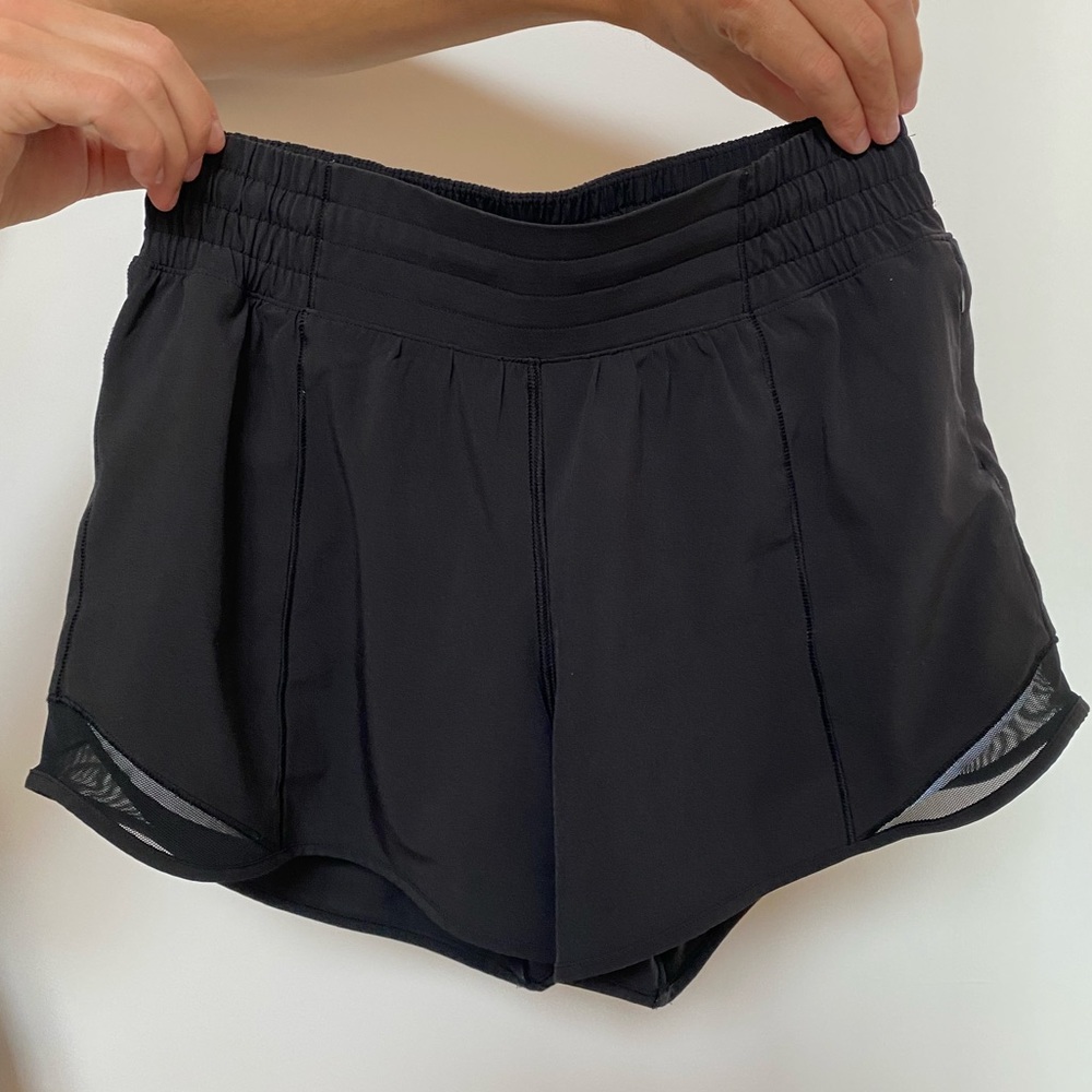 Lululemon High Rise 4 inch Hotty Hot Shorts